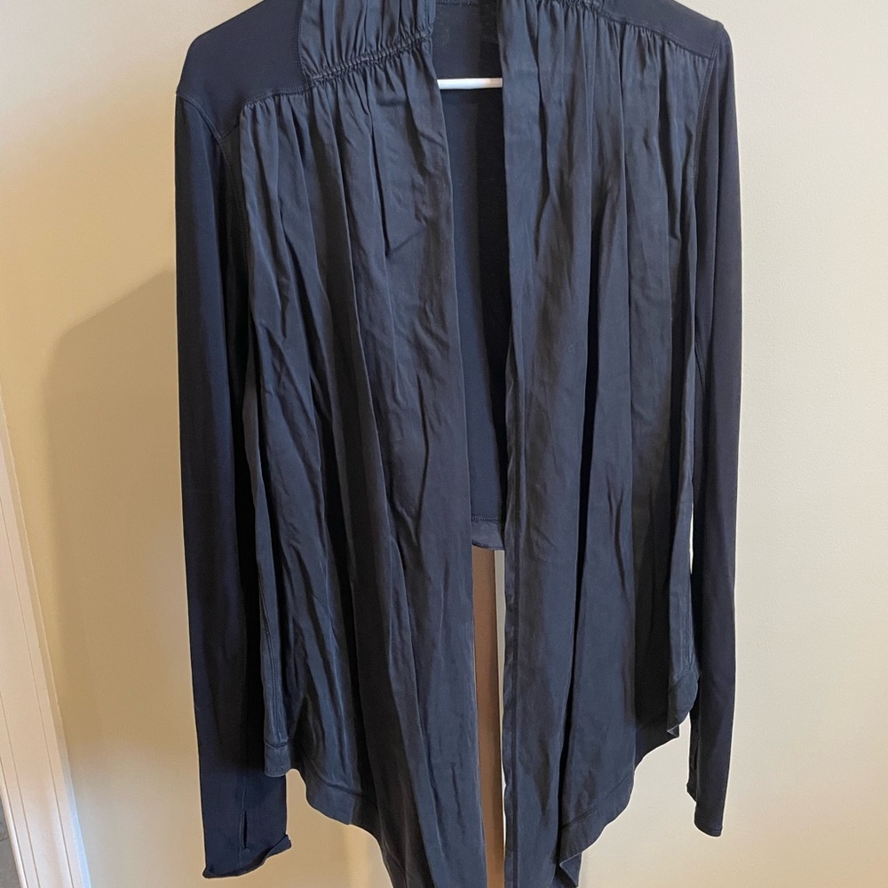 Black Open Front Jacket